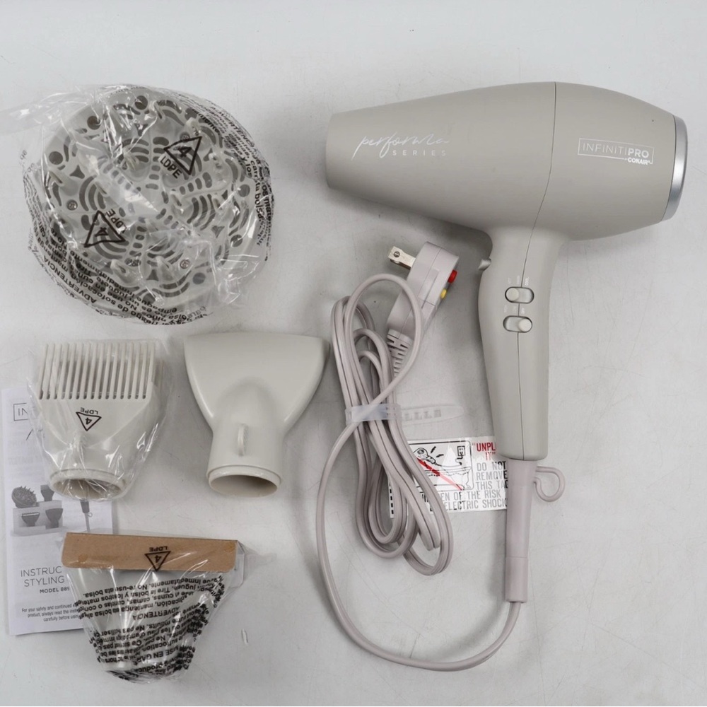 InfinitiPro Hair Dryer Set in Gray